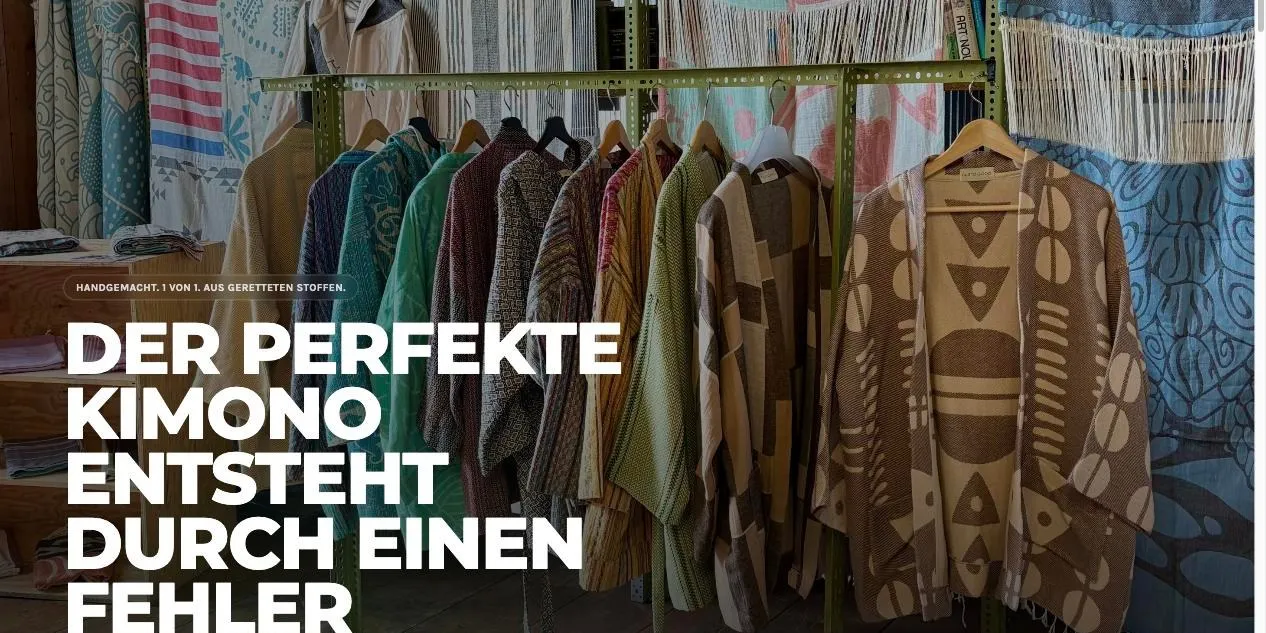 Bild: Shop-Startseite mit Produktkacheln und Impact-Angaben